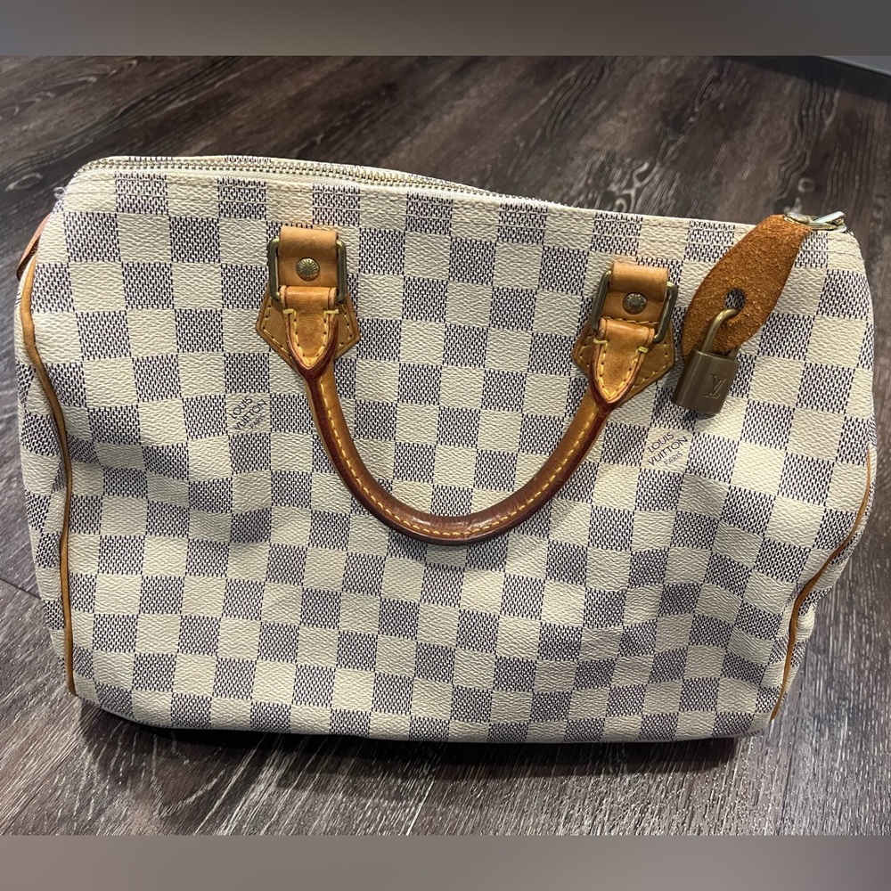Authentic Louis Vuitton Damier Azur Speedy 30